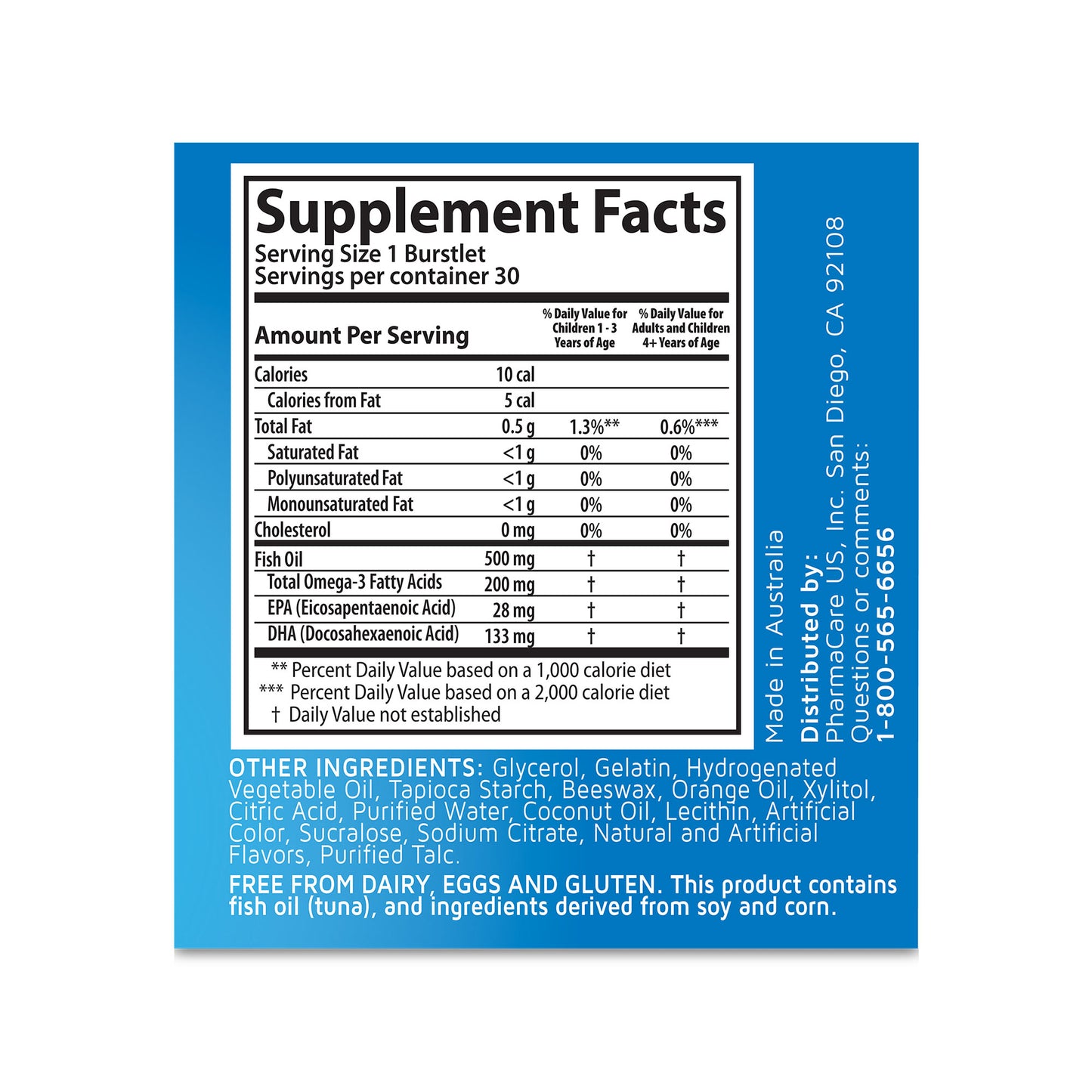 Hi DHA Omega-3 Fish Oil Burstlets